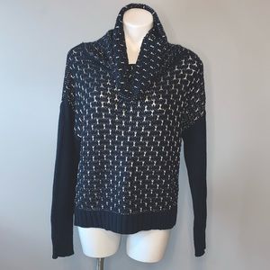 Nine West Jeans Cowl Neck Knit Sweater